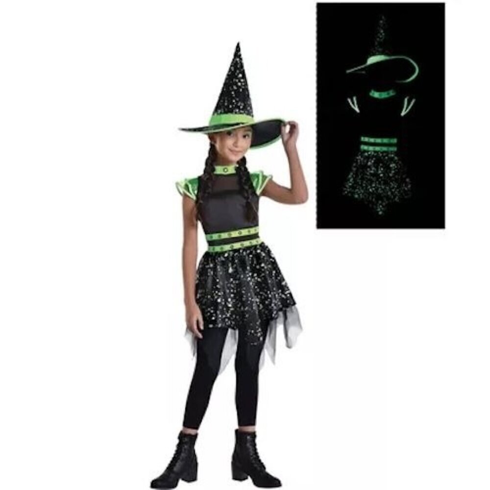 Midnight Mischief Witch Costume, Halloween, Dress Up, Child 8-10